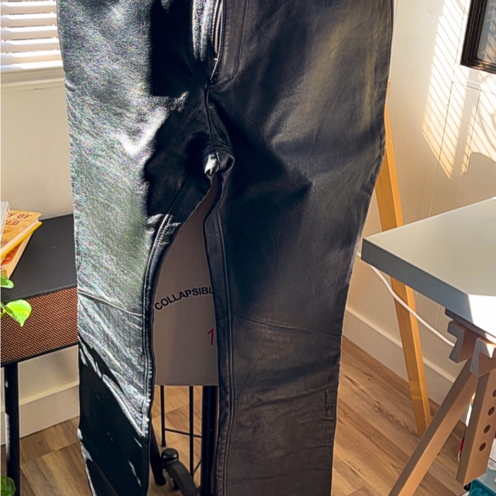 Black Leather Pants